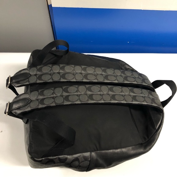 Coach men’s backpack black and gray - Picture 6 of 15